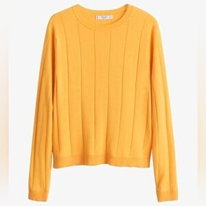 Mango Basics Cotton Blend Lightweight Knit Sweater